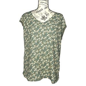 Papermoon (S) Ellie Mixed Material Button Back Top - Stitch Fix Floral Blouse